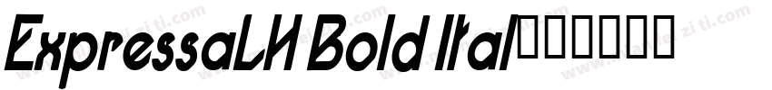 ExpressaLH Bold Ital字体转换